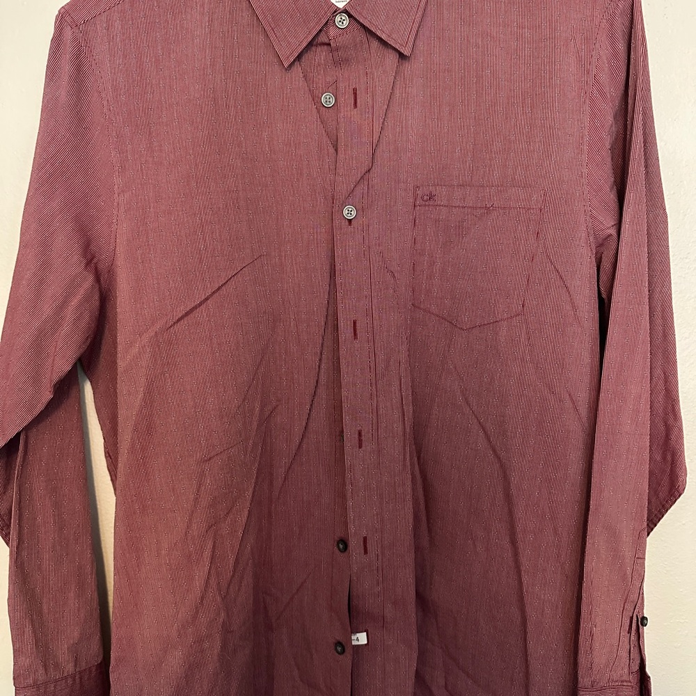 Calvin Klein Men's Burgundy Shirt